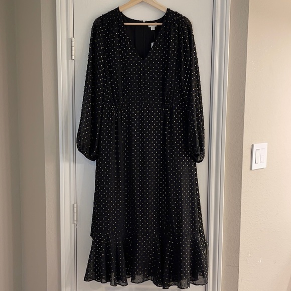 J. Crew Dresses & Skirts - JCrew Big Bow midi dress in Clip dot